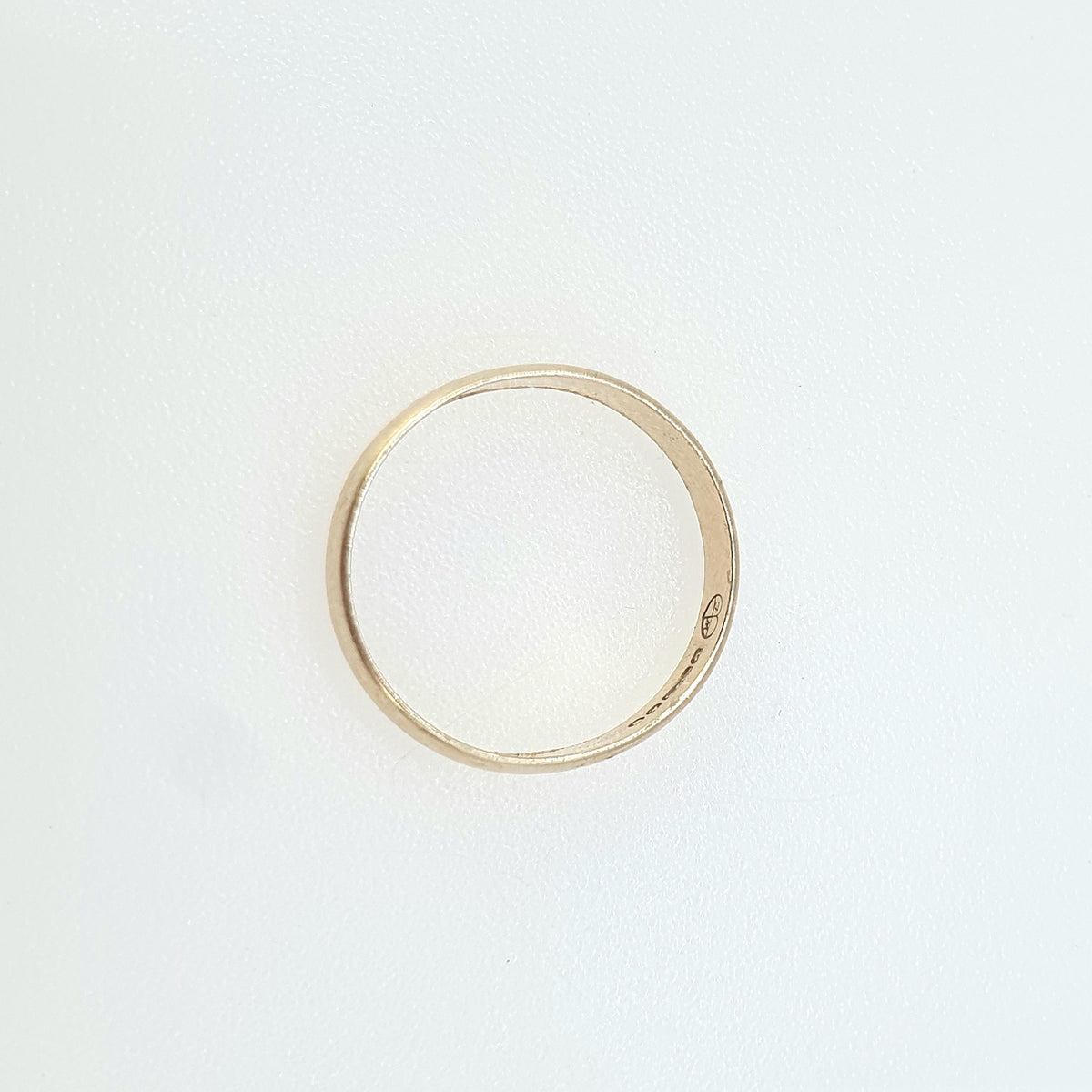 Vintage 9ct Gold Wedding Band Ring Solid 9k 9kt Stacking Stacker Yellow 375 Mens Womens Jewelry Jewellery UK N.5 or US 7