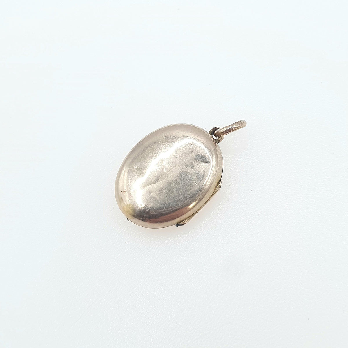 Antique Victorian Rolled Gold Diamond Locket Genuine Natural Gemstone Yellow Gold Filled Oval Vintage Jewellery Jewelry
