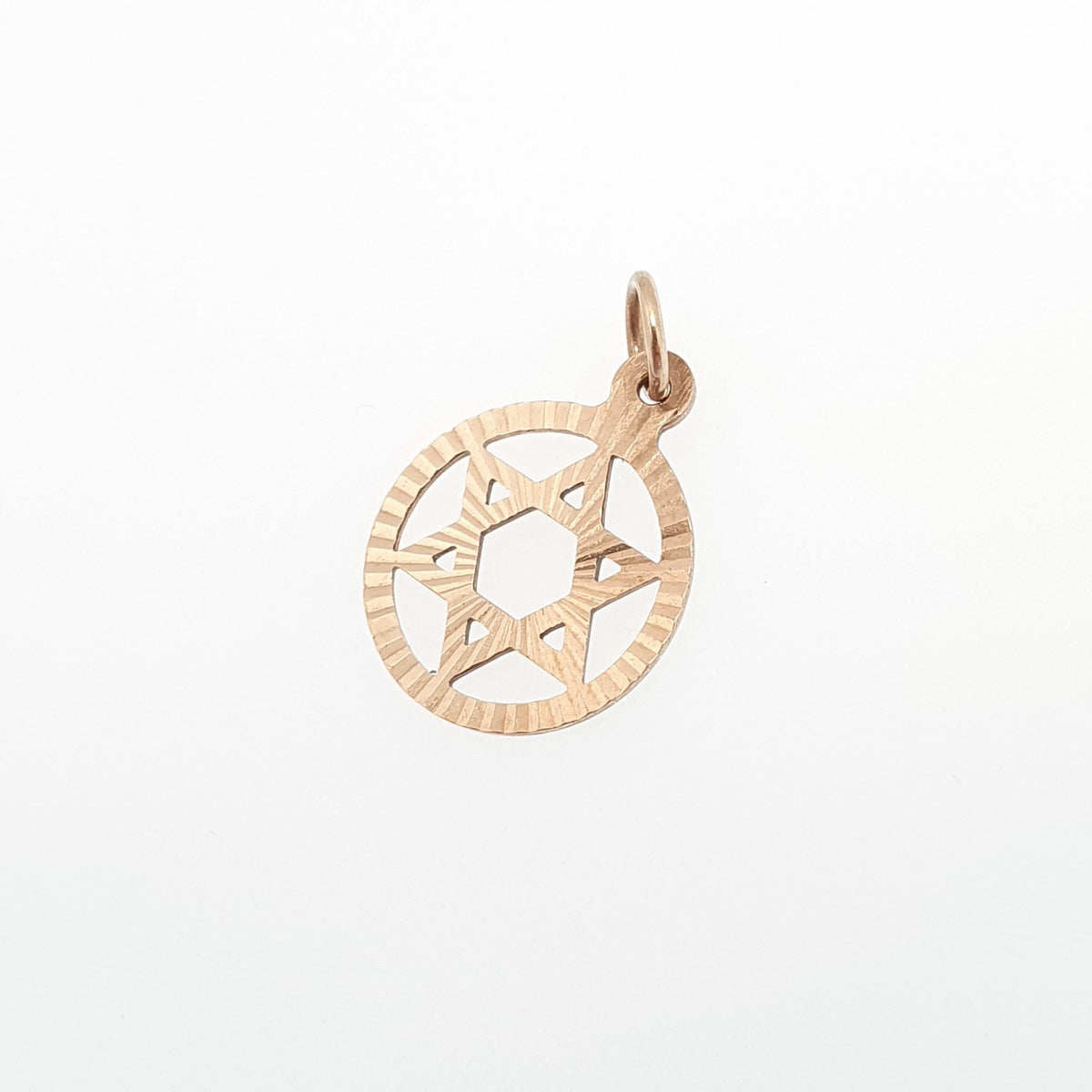 Vintage 9ct Gold Star of David Pendant Necklace Solid 9k 9kt Magen Shield Unisex Mens Womens Retro Jewelry Jewellery