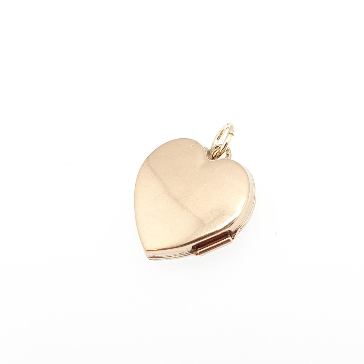 Vintage Solid 9k 375 Gold Heart Locket All 9ct 9 Carat Necklace Cute Engraved Photo Picture Pendant Retro Womens Jewelry Jewellery