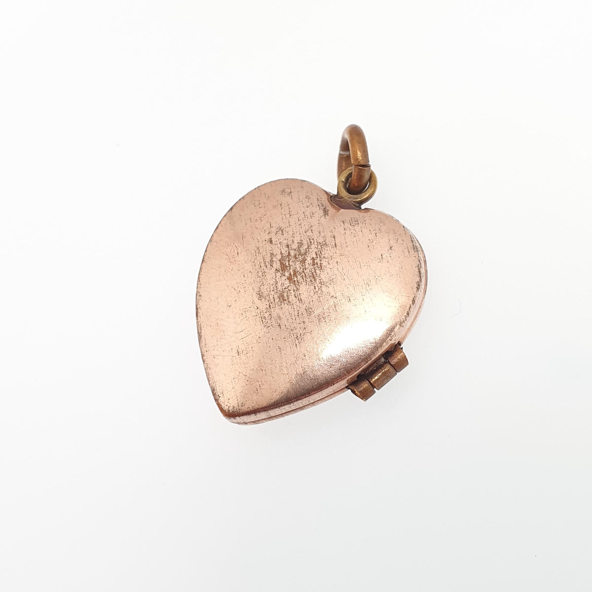 Antique Rolled Gold Diamond Paste Heart Locket Rose Gold Filled Victorian Necklace Star Large Pendant Vintage 1800s Big Jewellery Jewelry