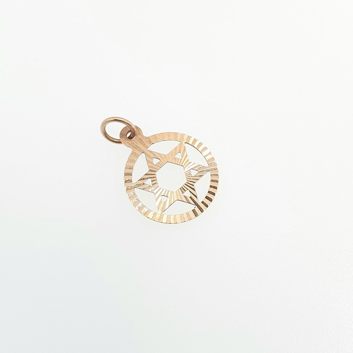 Vintage 9ct Gold Star of David Pendant Necklace Solid 9k 9kt Magen Shield Unisex Mens Womens Retro Jewelry Jewellery