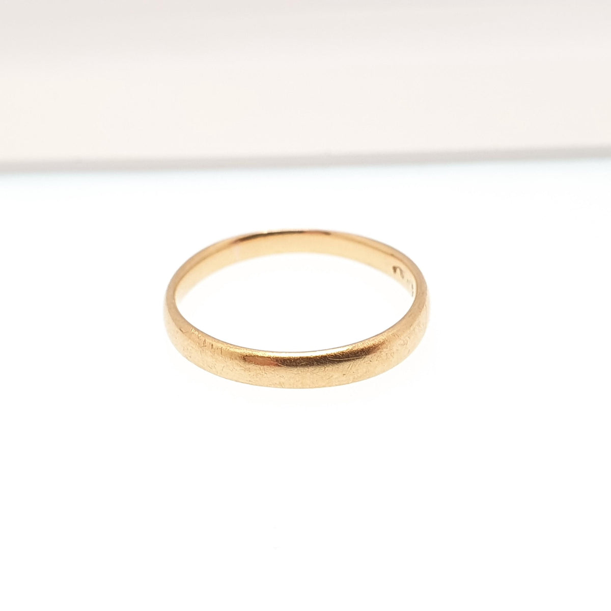 Antique 22ct Gold Wedding Band Ring Hallmarked Yellow 22k 22kt Stacking Stacker Vintage Womens Jewellery Jewelry