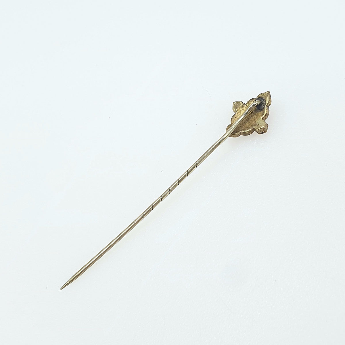 Antique Victorian Seed Pearl Stick Pin Gold Gilt Lapel Pin Base Metal Mens Gents Jewelry Jewellery 1800s Vintage