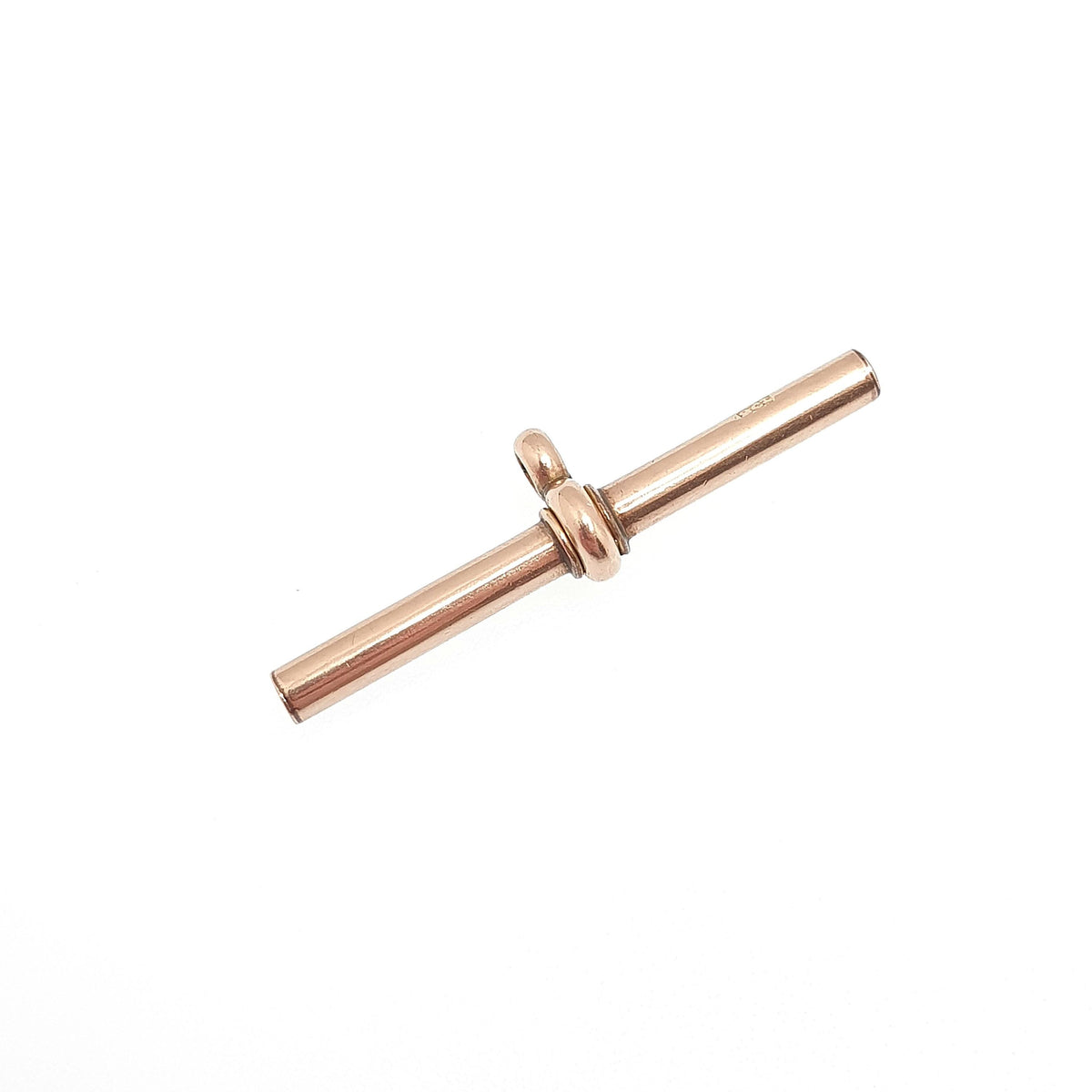 Antique Victorian 9ct Rose Gold T Bar Pendant Albert Chain Solid 9k 9kt Charm Necklace Vintage Jewelry Jewellery Mens Womens
