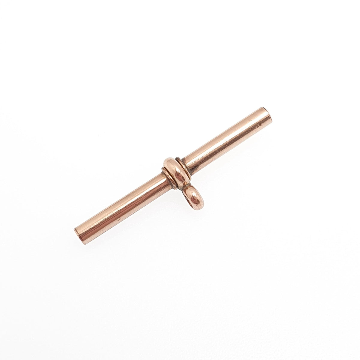 Antique Victorian 9ct Rose Gold T Bar Pendant Albert Chain Solid 9k 9kt Charm Necklace Vintage Jewelry Jewellery Mens Womens