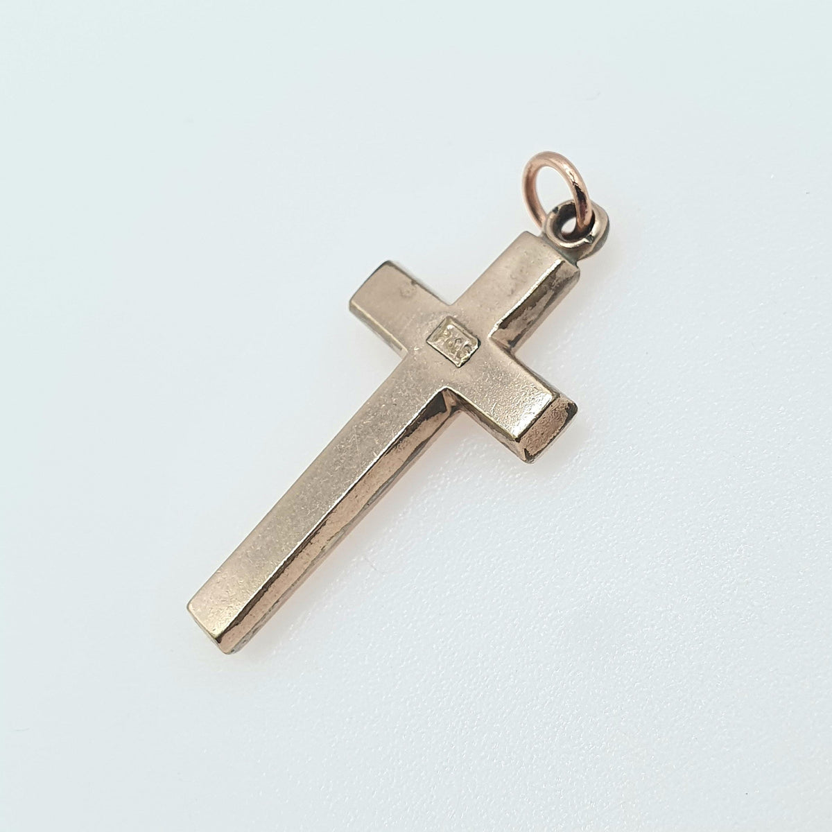 Antique Rolled Gold Crucifix Cross Pendant Necklace Flower Hand Engraved Gold Filled Necklace Catholic Christian Jewelry Jewellery