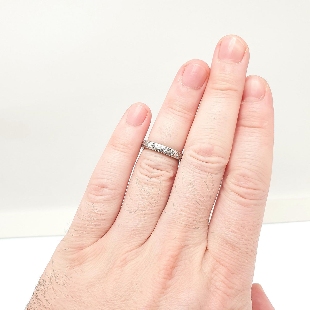 Antique Art Deco Platinum Diamond Eternity Ring 0.7ct Natural Diamonds 1920s Gemstone Full Band Stacker Wedding Womens Jewellery Jewelry